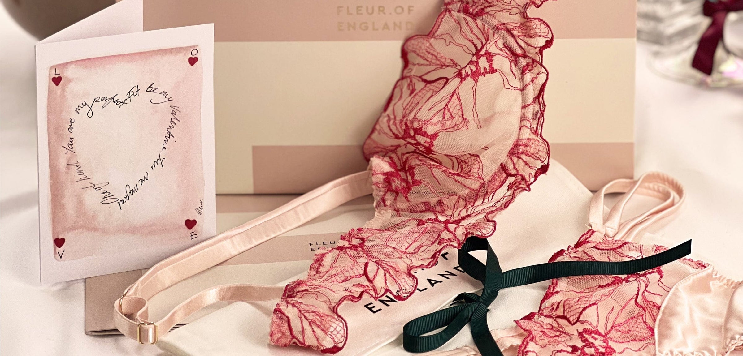 Valentine's day gift bundle Fleur of England Luxury Lingerie