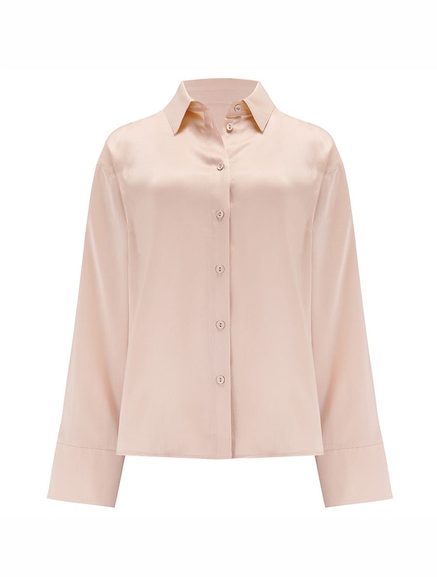 Fleur Du Jour Blush Silk Shirt Fleur of England