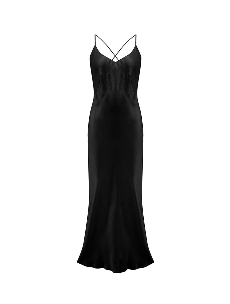 black velvet button up dress The Slip Dress – Tibi Official
