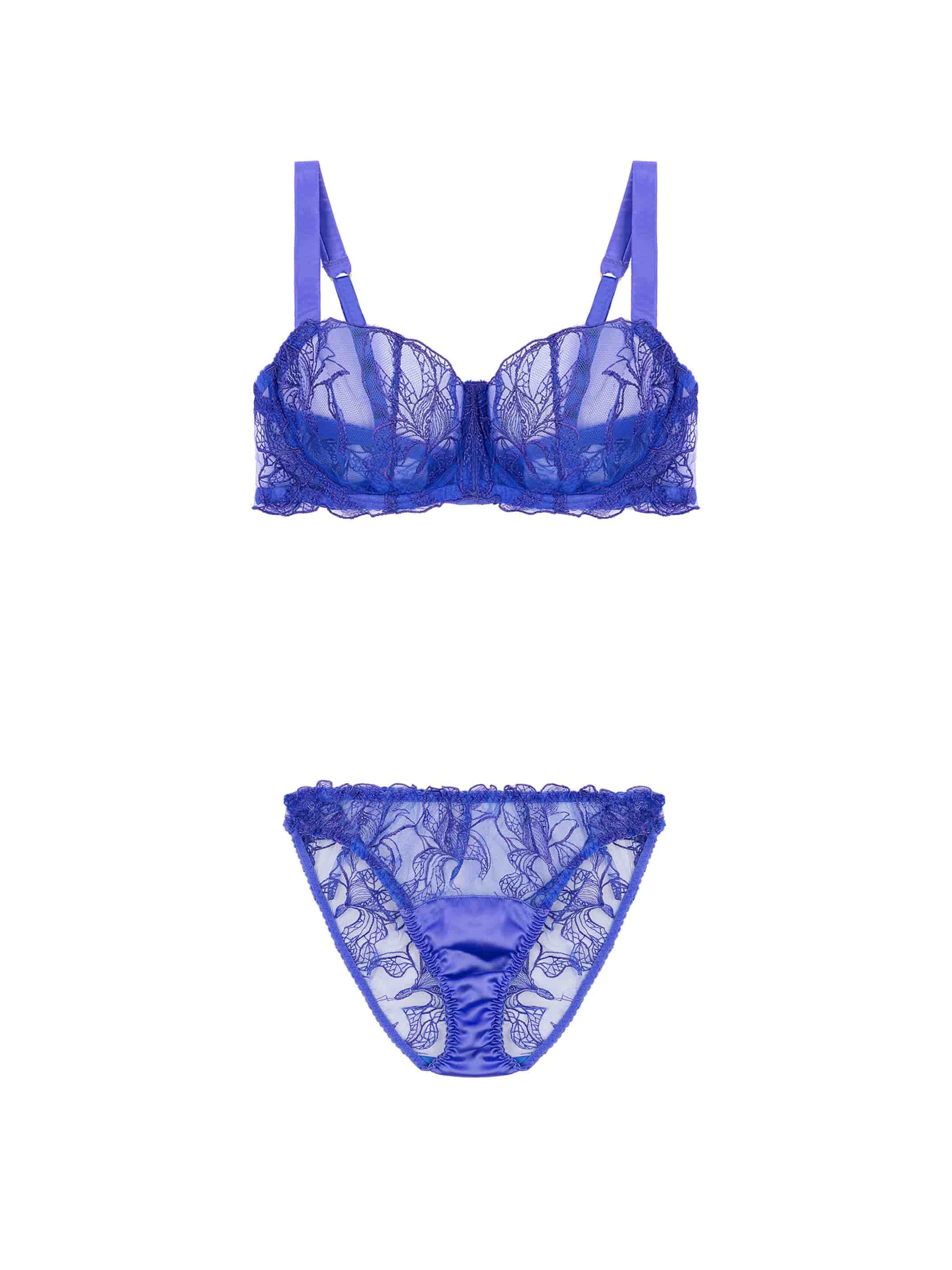 Iris Balcony Bra & Embroidered Brief Set – Fleur of England