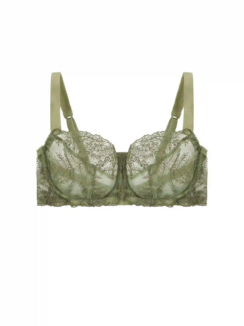FleurOfEngland Arianna Green Balcony Bra