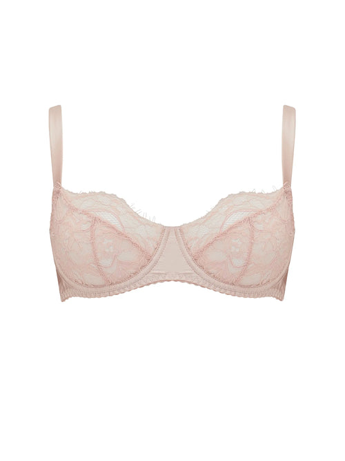 FleurOfEngland Signature Lace Balcony Bra - Blush