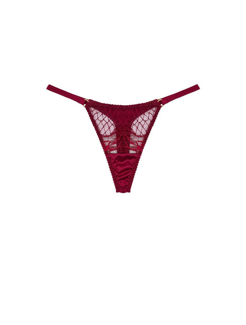 FleurOfEngland Simone Silk & Lace Thong