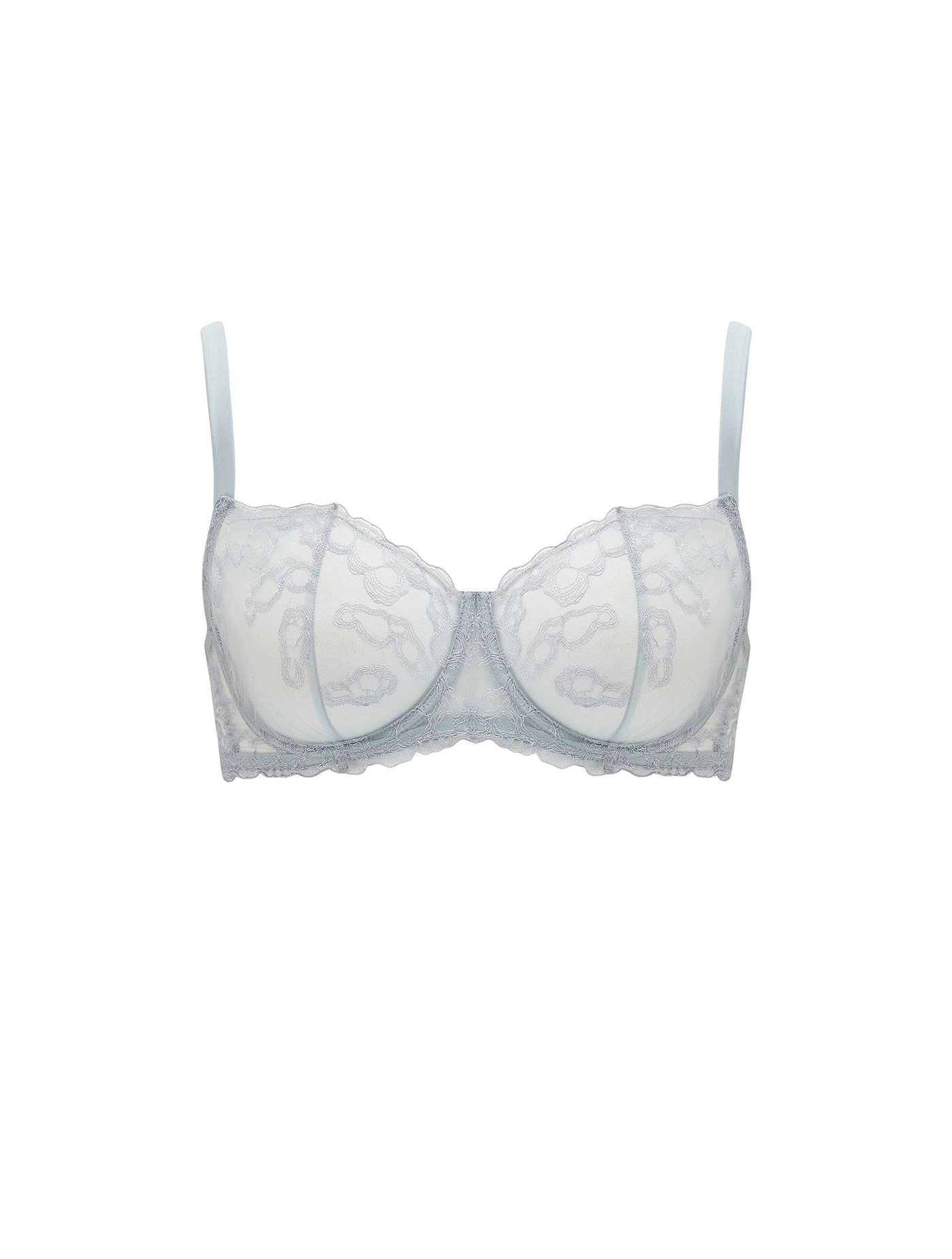 Front of Fleur of England balcony bra curve from the Sigrid collection.