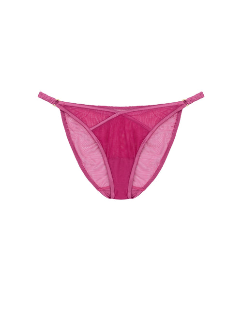 Front of luxury pink brief by Fleur of England