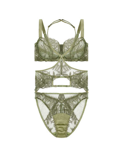 Fleur of England Arianna Balcony Bra & Harness Bodysuit