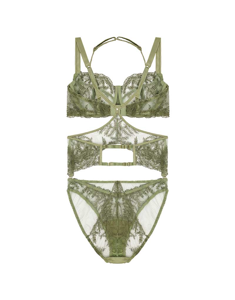 Fleur of England Arianna Balcony Bra & Harness Bodysuit