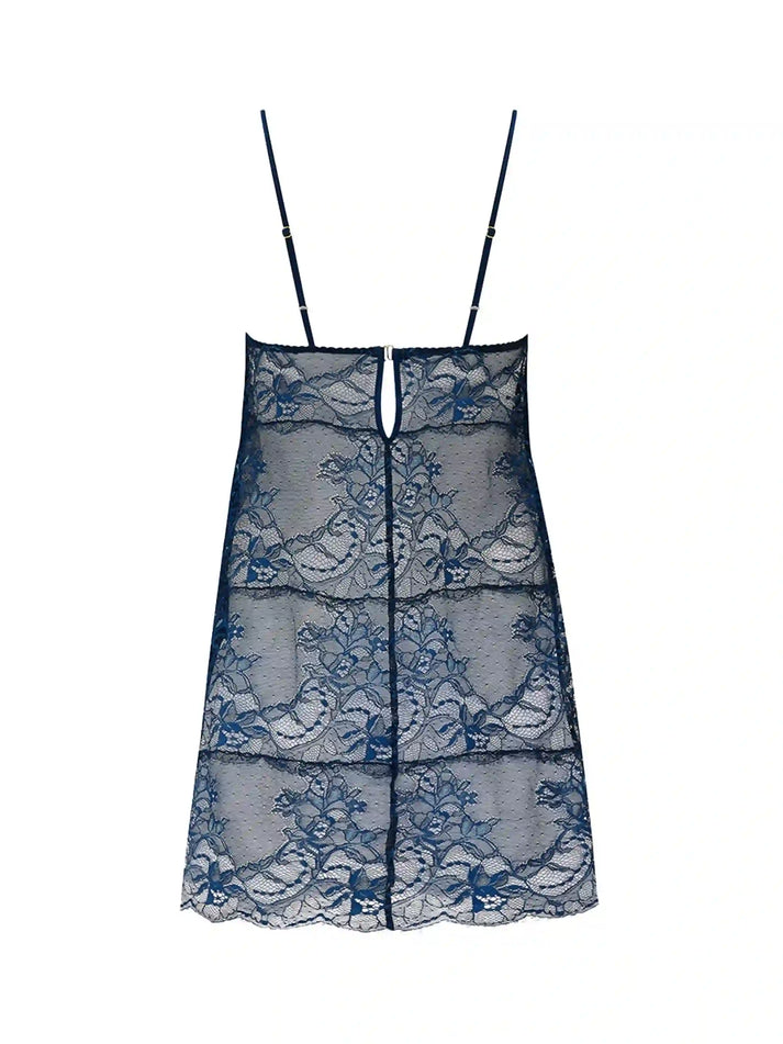 Bea Blue Lace Babydoll – Fleur of England