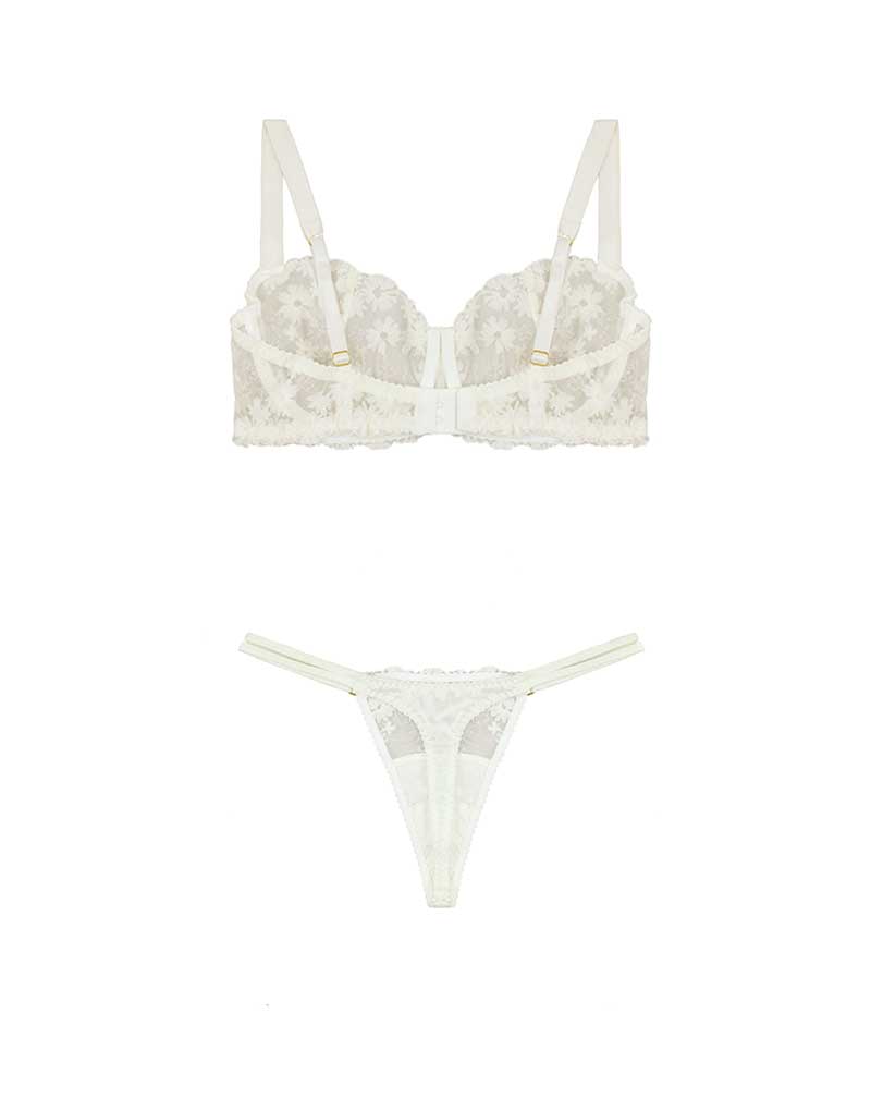 Fleur of England Daisy Balcony Bra & Thong