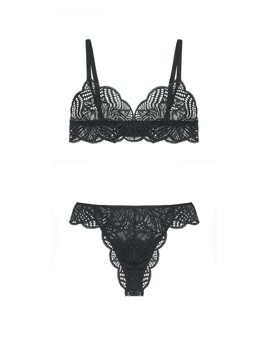 Fleur of England Deilen Triangle Bra & Brazillian Brief