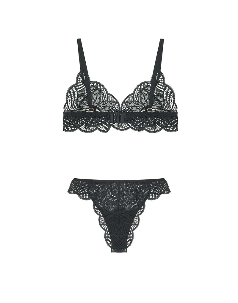 Deilen Triangle Bra Brazillian Brief Fleur of England