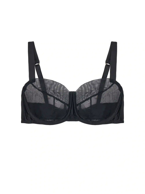 Fleur Of England Fleur Du Jour Black Balcony Bra