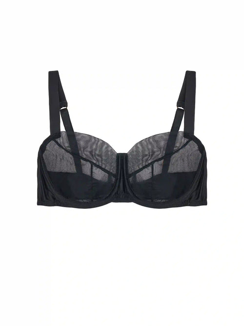 Fleur Of England Fleur Du Jour Black Balcony Bra