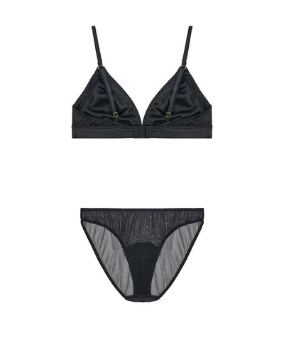 Fleur of England Fleur Du Jour Black Triangle Bra & Brief