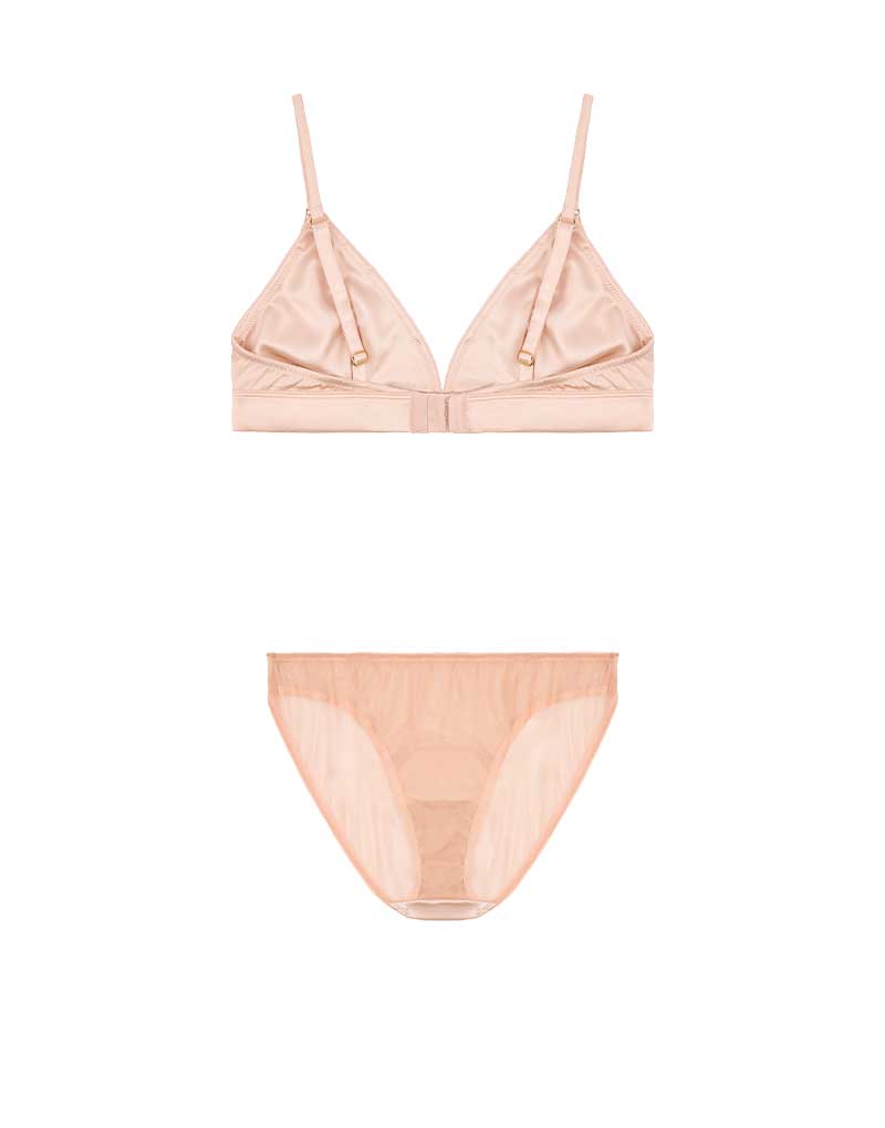 Fleur of England Fleur du Jour Blush Triangle Bra & Brief