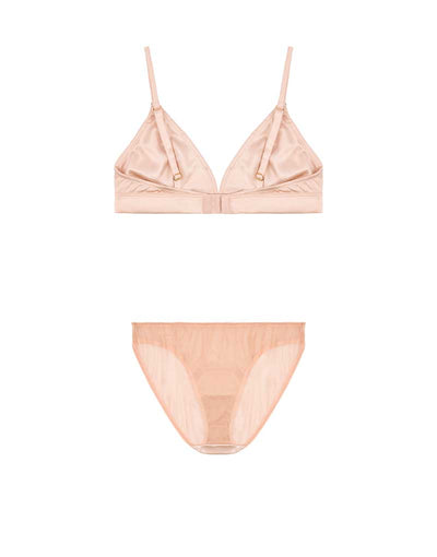 Fleur of England Fleur du Jour Blush Triangle Bra & Brief