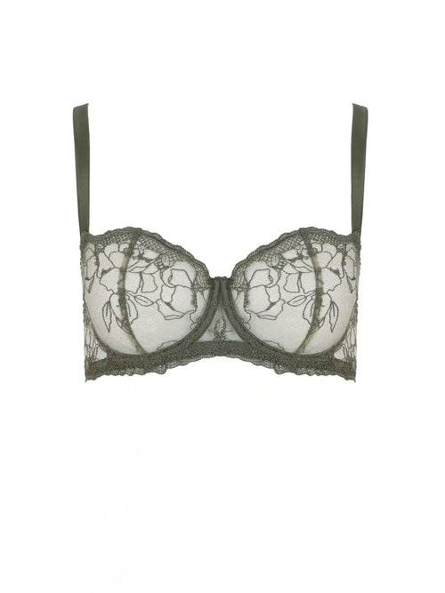 Fleur of England Iona Embroidered Balcony Bra