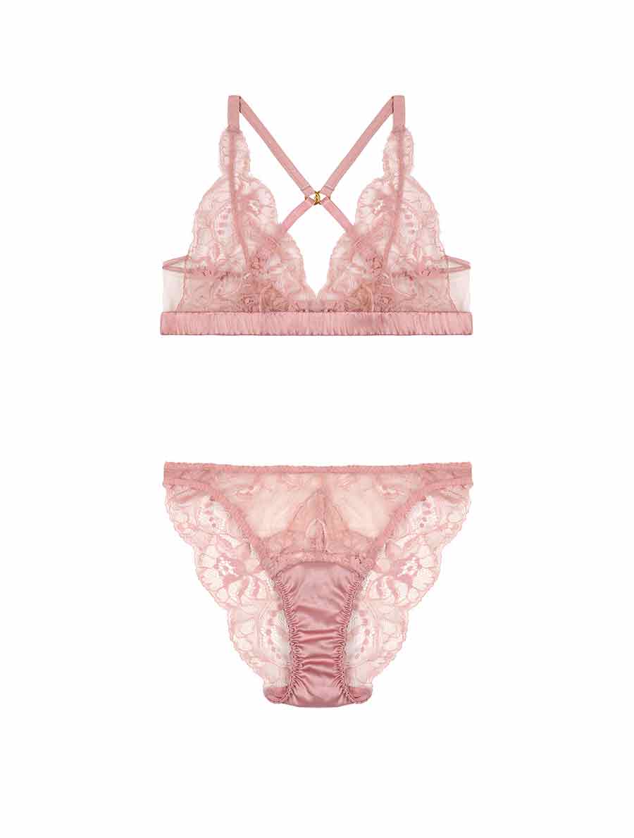 Fleur of England Lyla Bralette & Lace Brief