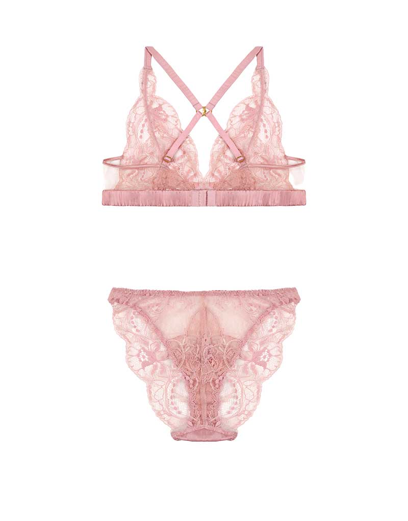 Fleur of England Lyla Bralette & Lace Brief