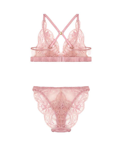 Fleur of England Lyla Bralette & Lace Brief