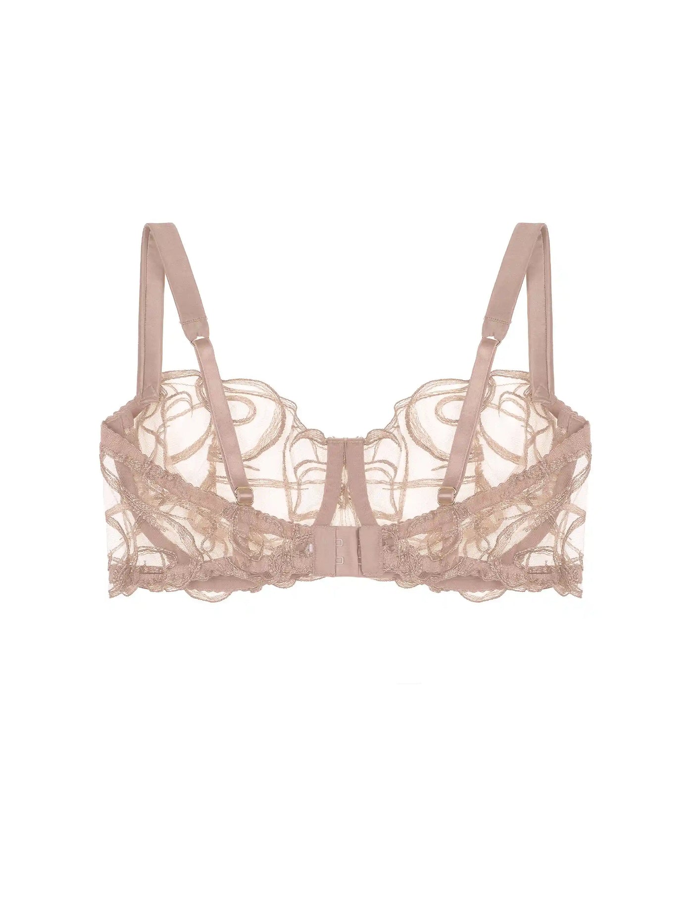 Fleur of England Mia Embroidered Balcony Bra