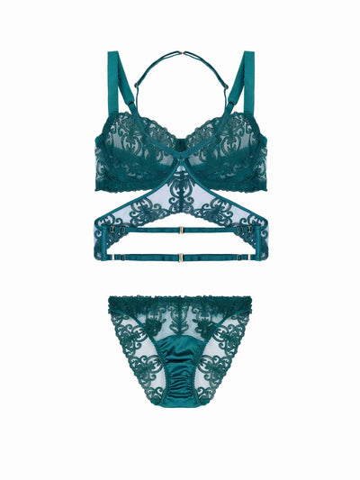 Fleur of England Olivia Balcony Bra, Brief & Harness
