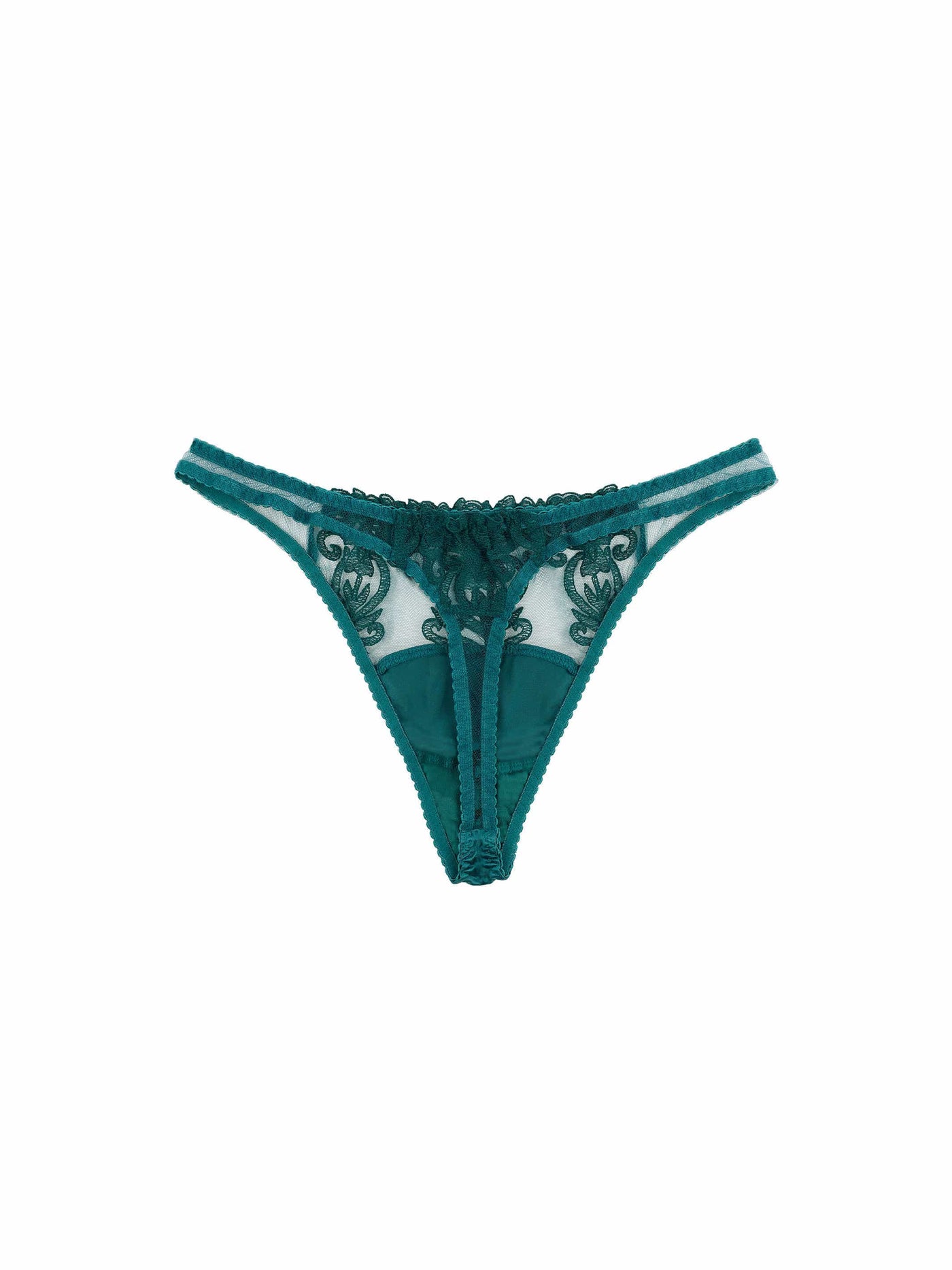 Fleur of England Olivia Embroidered Thong
