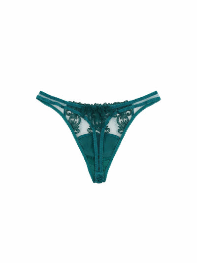 Fleur of England Olivia Embroidered Thong