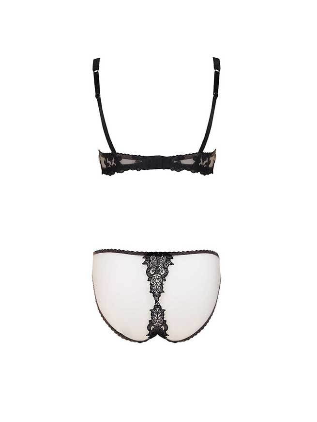 Fleur of England Onyx Luxury Balcony Bra & Brief