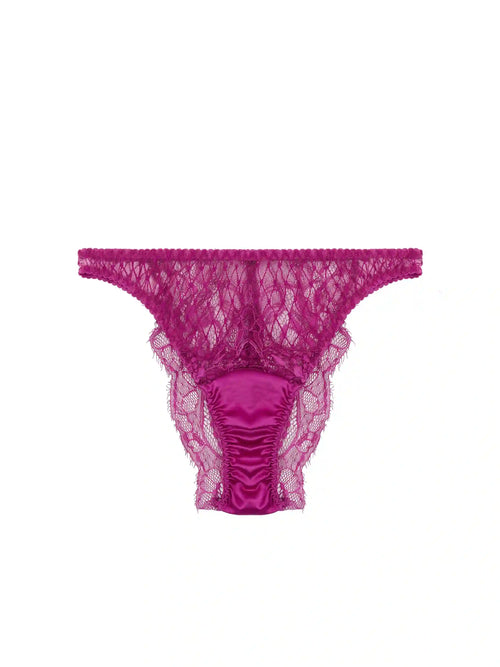 Fleur of England Paloma Pink Lace Brazilian Brief
