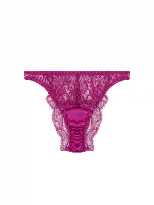 Fleur of England Paloma Pink Lace Brazilian Brief