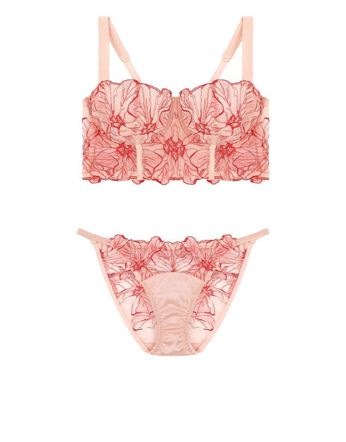 Fleur of England Rosa Longline Bra & Ouvert Brief