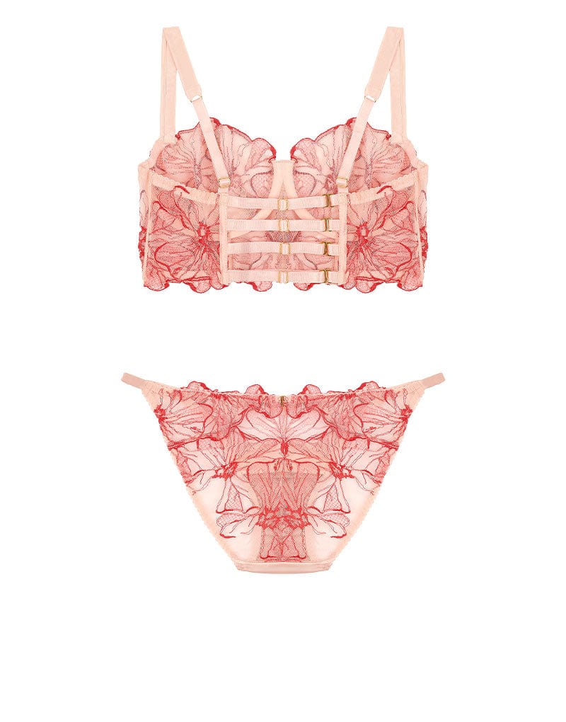 Fleur of England Rosa Longline Bra & Ouvert Brief