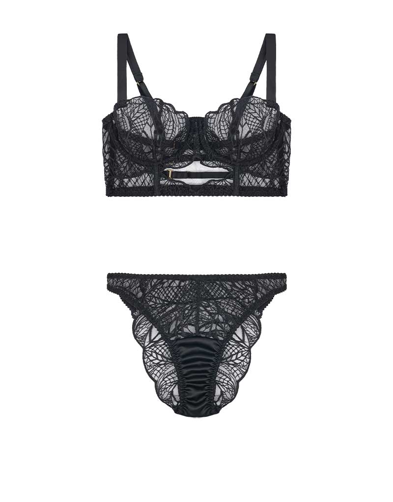 Fleur of England Roxy Longline Bra & Brazilian Brief