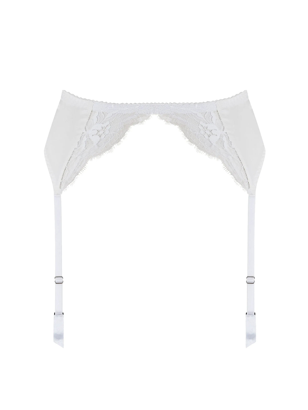 White Luxury Lace Garter Belt Fleur of England White Luxury Lace Garter Belt Fleur of England