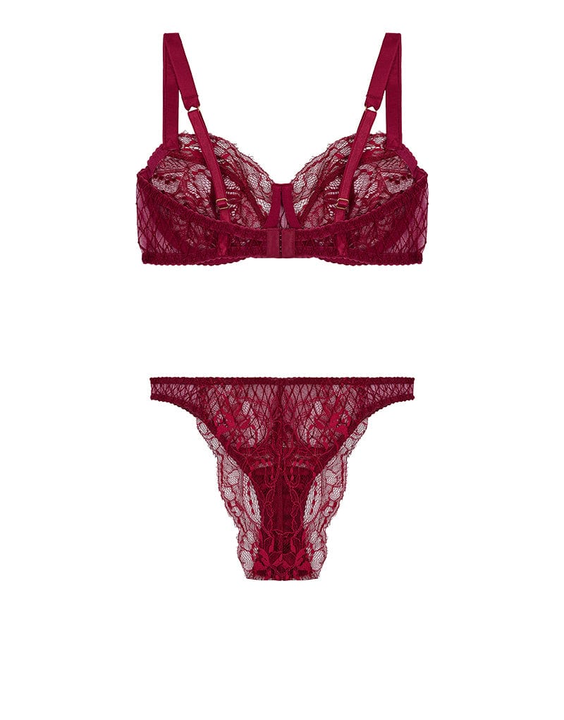Fleur of England Simone lace balcony Bra & Brazilian Brief