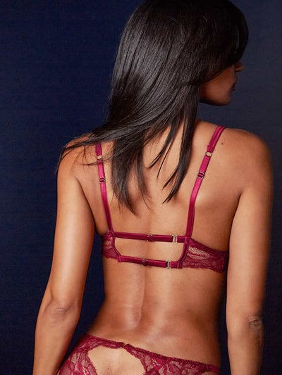 Fleur of England Simone Red non-wired Boudoir Bra