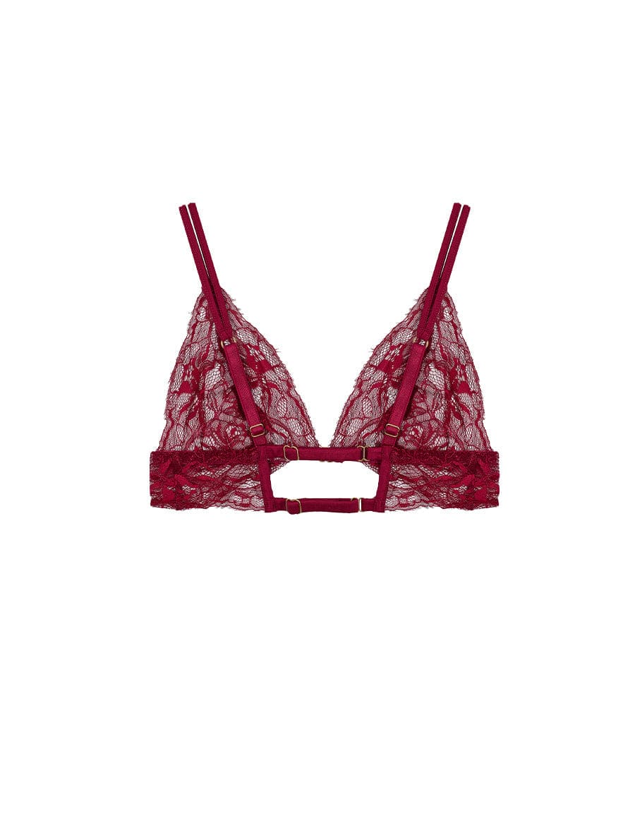Fleur of England Simone Red non-wired Boudoir Bra