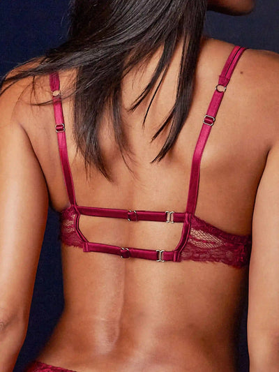 Fleur of England Simone Red non-wired Boudoir Bra