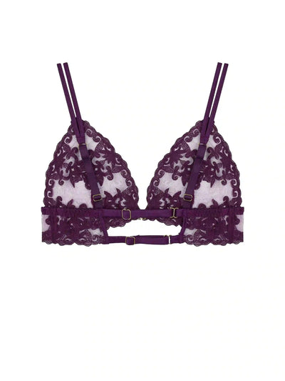 FleurOfEngland Cecilia Embroidered Boudoir Bra