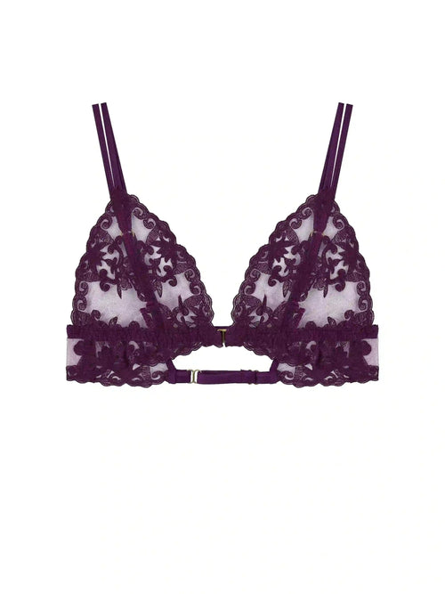 FleurOfEngland Cecilia Embroidered Boudoir Bra