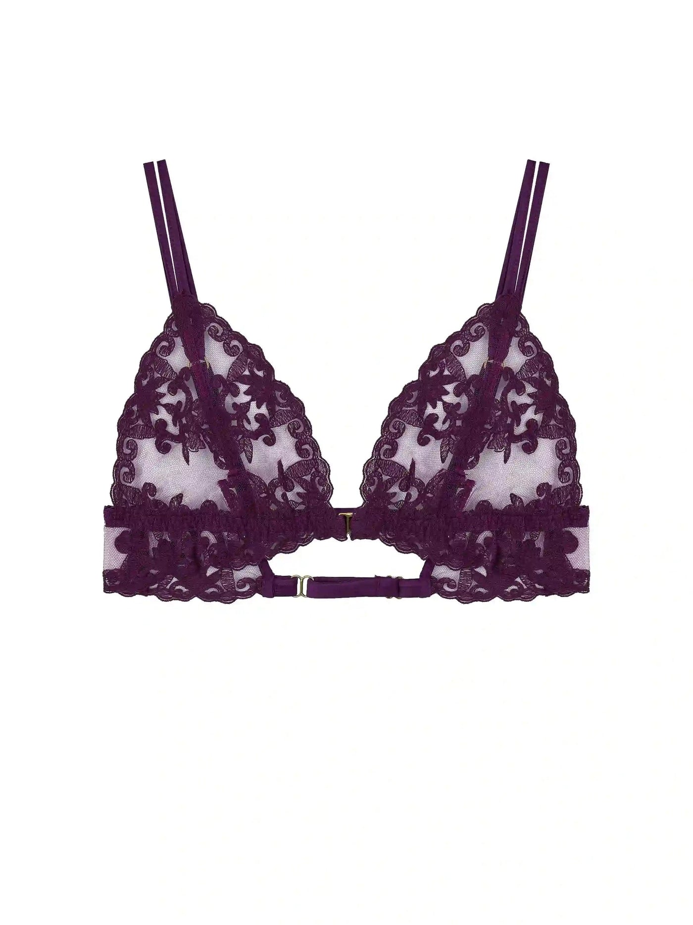 FleurOfEngland Cecilia Embroidered Boudoir Bra
