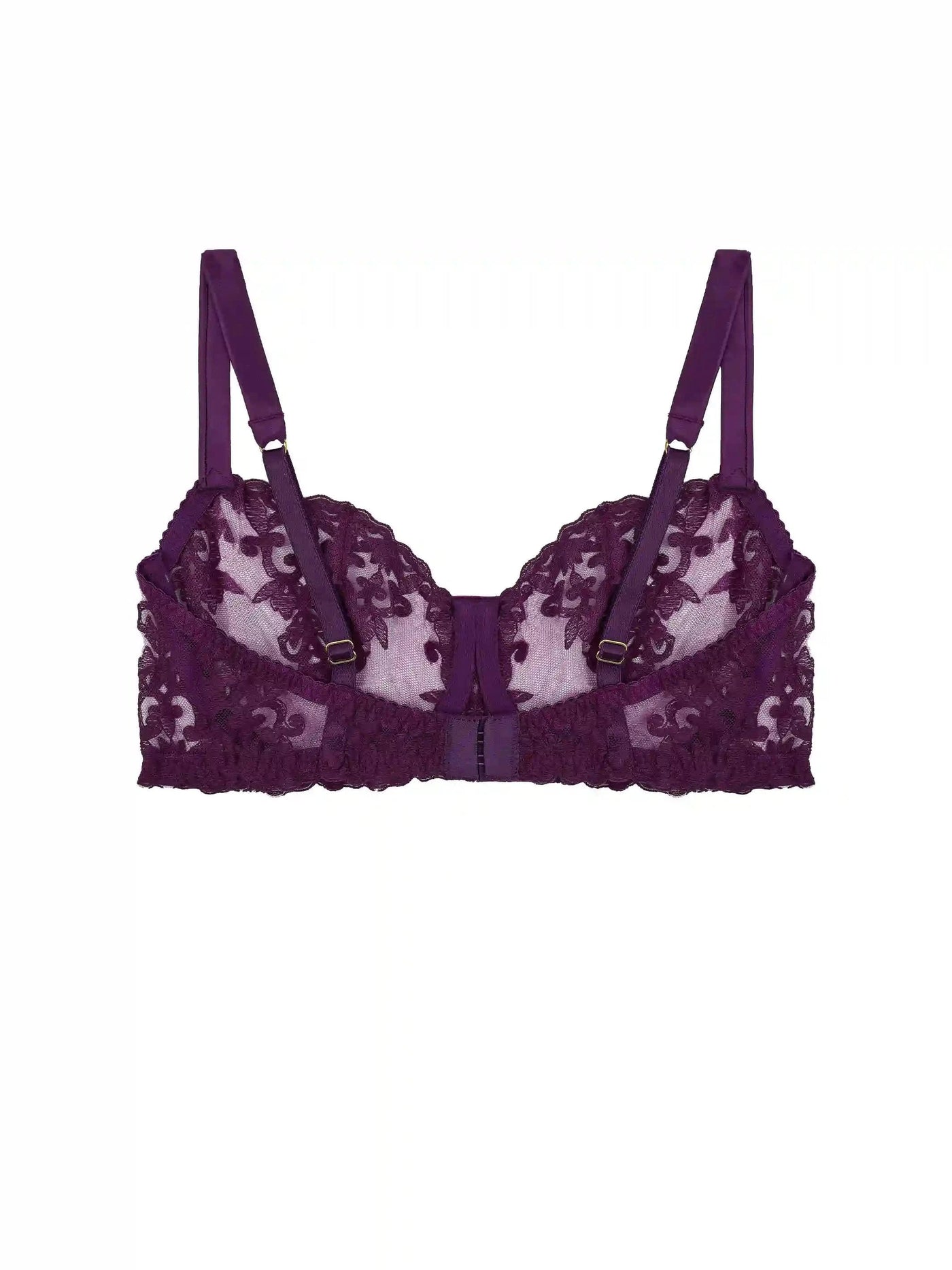 FleurOfEngland Cecilia Purple Balcony Bra