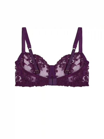 FleurOfEngland Cecilia Purple Balcony Bra