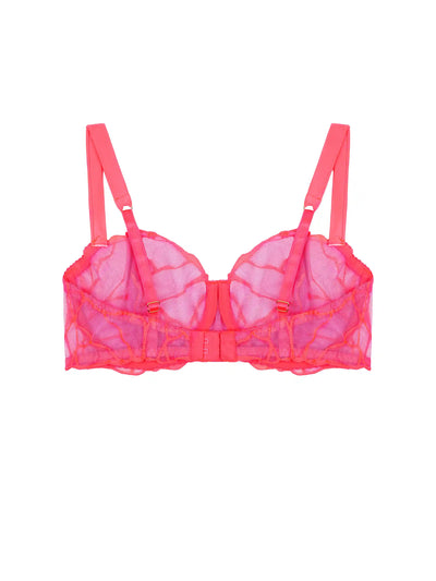 FleurOfEngland Cleo Embroidered Balcony Bra