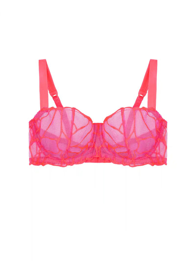 FleurOfEngland Cleo Embroidered Balcony Bra