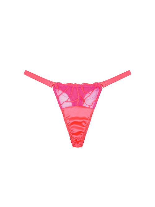 FleurOfEngland Cleo Silk Strap Thong