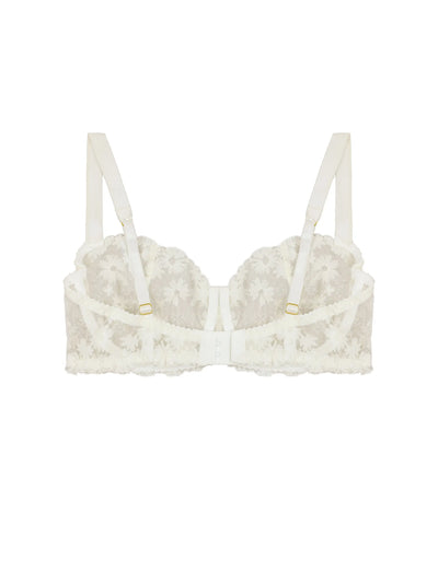 FleurOfEngland Daisy Ivory Balcony Bra