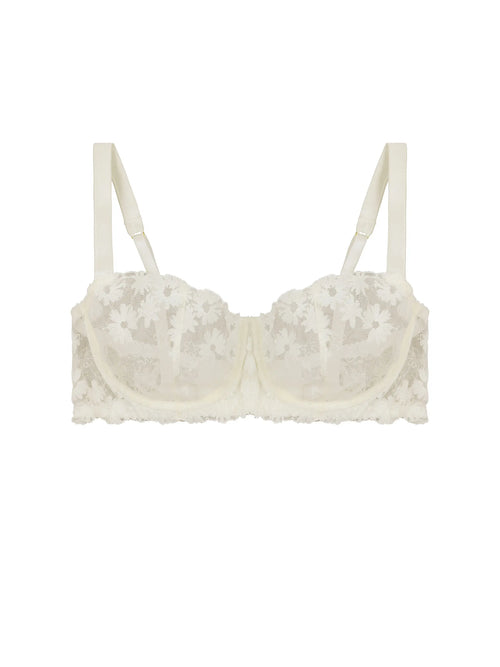 FleurOfEngland Daisy Ivory Balcony Bra