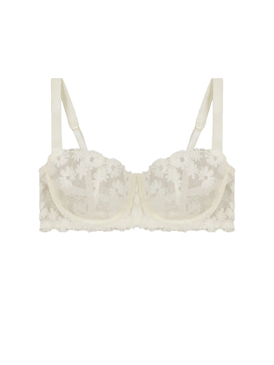 FleurOfEngland Daisy Ivory Balcony Bra